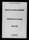 Braux-Sainte-Cohière. Publications de mariage 1861-1901
