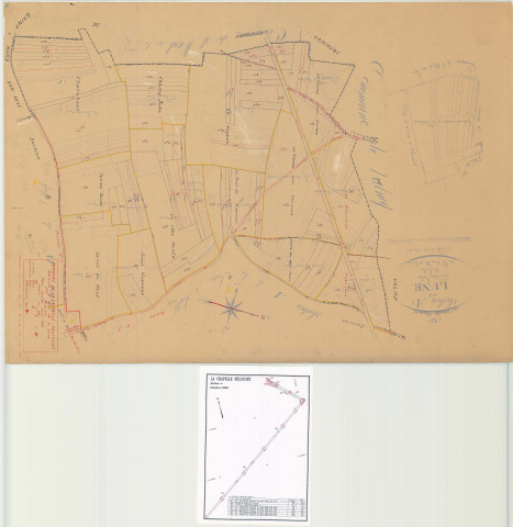 Chapelle-Felcourt (La) (51126). Section A1 échelle 1/2500, plan mis à jour pour 1936, plan non régulier (papier)