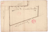 Plan du cimetière d'Hautvillers (vers 1675)