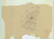 Villers-aux-Noeuds (51631). Tableau d'assemblage échelle 1/10000, plan pour 1934, (papier).