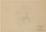 Jussecourt-Minecourt (51311). Tableau d'assemblage échelle 1/10000, plan mis à jour pour 1940, plan non régulier (papier)