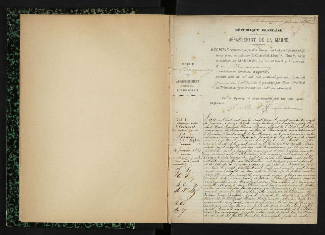 Beaunay. Mariages 1893-1929