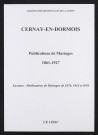 Cernay-en-Dormois. Publications de mariage 1861-1927