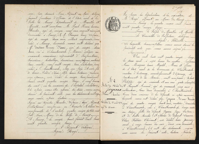 Chantemerle. Décès 1893-1929