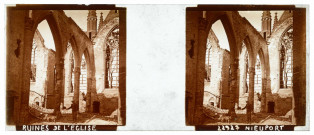 Nieuport. Ruines de l'église (22927).