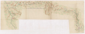 Figure de la 5ème réunion d'Aisne à la Meuse par les rivières de Vaux de Thin et celle de la Sormonne, XVIIIè s.
