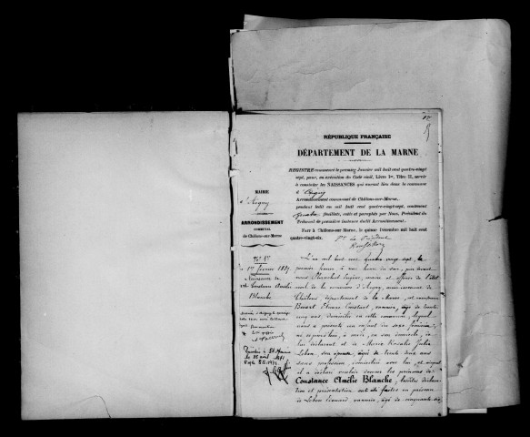 Aigny. Naissances 1887