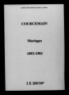 Courcemain. Mariages 1893-1901