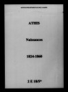 Athis. Naissances 1824-1860