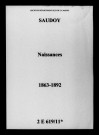 Saudoy. Naissances 1863-1892