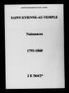 Saint-Étienne-au-Temple. Naissances 1793-1860