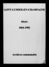 Saint-Lumier-en-Champagne. Décès 1864-1902