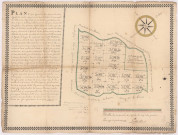 Plan des bois de la communauté de Chaumuzy, 1731.