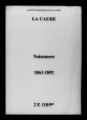 Caure (La). Naissances 1863-1892
