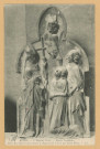 REIMS. 214. L'hôpital civil. Musée lapidaire. Petit bas-relief représentant le baptême de Clovis par Saint Rémy.LL