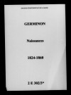 Germinon. Naissances 1824-1860