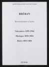 Bréban. Naissances, mariages, décès 1895-1904 (reconstitutions)
