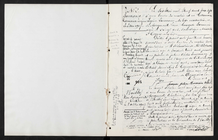 Gigny-aux-Bois. Naissances, mariages, décès 1917-1923 (reconstitutions)