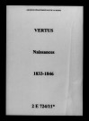 Vertus. Naissances 1833-1846