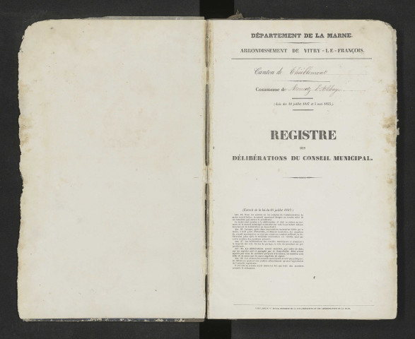 Délibérations municipales.