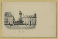 REIMS. Place Godinot.
(51 - ReimsPhototypie Ponsin-Druart).1914