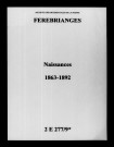 Fèrebrianges. Naissances 1863-1892
