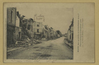 REIMS. Reims dans ses années de bombardements (1914-1918) - la rue de Bétheny. (4 décembre 1919).
(51 - ReimsG. Dubois).1919