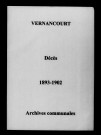 Vernancourt. Décès 1893-1902