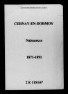 Cernay-en-Dormois. Naissances 1871-1891