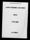 Saint-Pierre-aux-Oies. Dècès 1793-1860