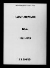Saint-Memmie. Décès 1861-1899