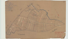 Arzillières-Neuville (51017). Section B2 échelle 1/2000, plan mis à jour pour 1933, plan non régulier (calque)