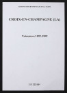 Croix-en-Champagne (La). Naissances 1892-1909