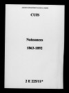 Cuis. Naissances 1863-1892