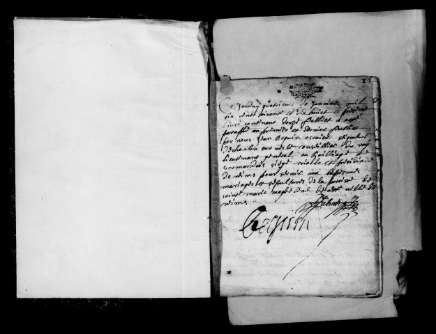 Reims. Sainte-Marie-Madeleine. Baptêmes, mariages, sépultures 1678-1691