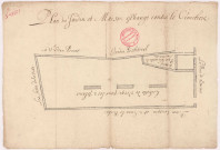 Plan du jardin et de la maison échangés contre le cimetière (vers 1675)