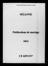 Sézanne. Publications de mariage 1814