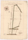 Carte figurative des différents cantons de la seigneurie du chapitre au village des Mesneux (1768) : 2ème carte, plan du canton des forges a Monamé, Crion