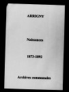 Arrigny. Naissances 1873-1892