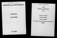 Bergères-sous-Montmirail. Naissances an XI-1862