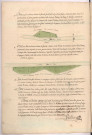 Arpentages et plans de prés au terroir de Vaisly (Vailly), lieux-dits Ban de la commune et le Bordiaux (1754)