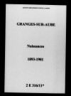 Granges-sur-Aube. Naissances 1893-1901