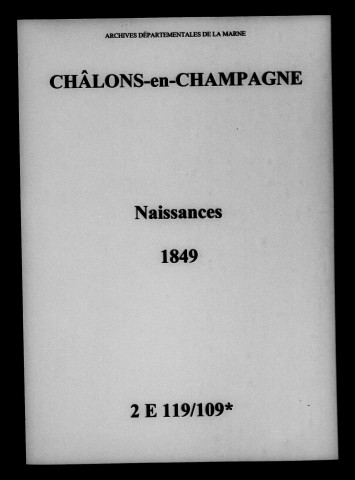 Châlons-sur-Marne. Naissances 1849