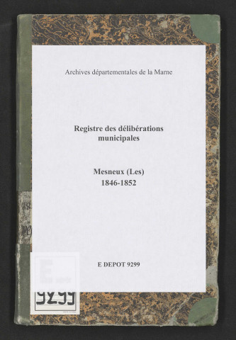 Délibérations municipales.