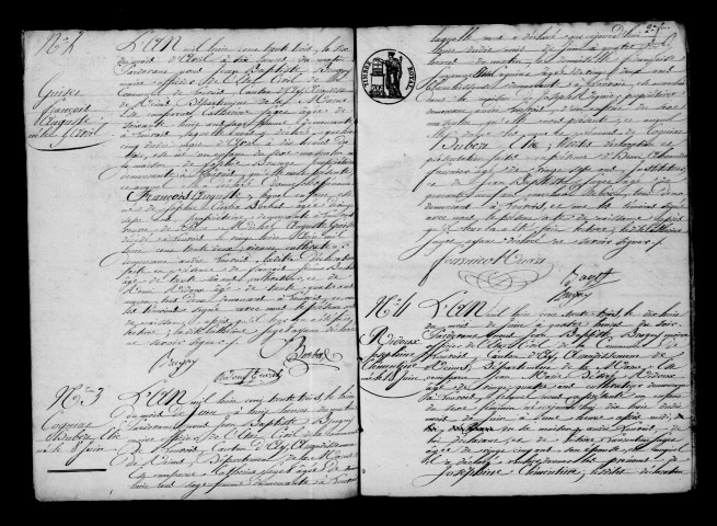 Louvois. Naissances, publications de mariage, mariages, décès 1833-1842