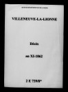 Villeneuve-la-Lionne. Décès an XI-1862