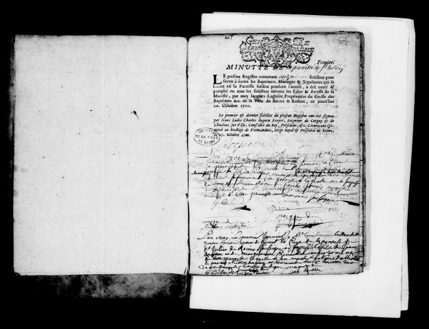 Reims. Saint-Julien. Baptêmes, mariages, sépultures 1701-1715