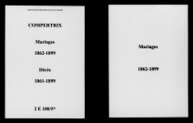 Compertrix. Mariages, décès 1861-1899