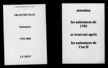 Francheville. Naissances 1793-1860