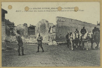 BOUY. La Grande Guerre 1914-1916 en Champagne-Carrefour des routes de Mourmelon-le-Grand et de Livry-sur-Vesle / Express, photographe.
(75 - ParisPhototypie Baudinière).[vers 1917]